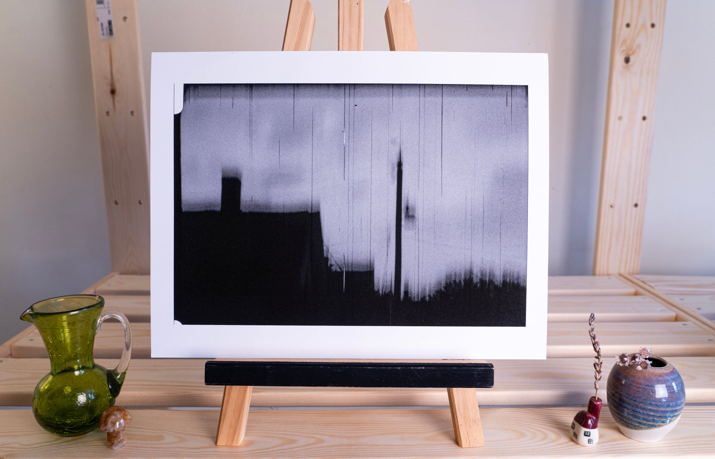 blurry house fine art print