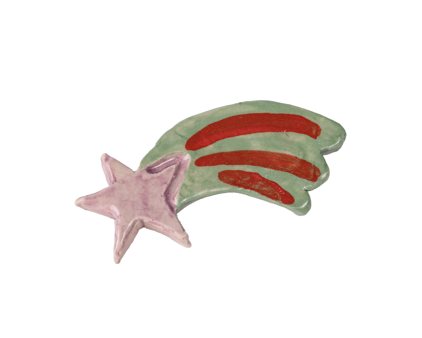ceramic pin - shooting star