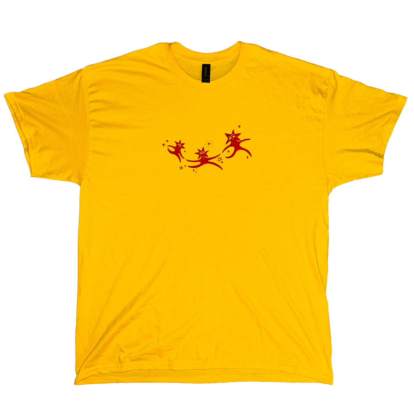 starface yellow short sleeve t-shirt - extra large