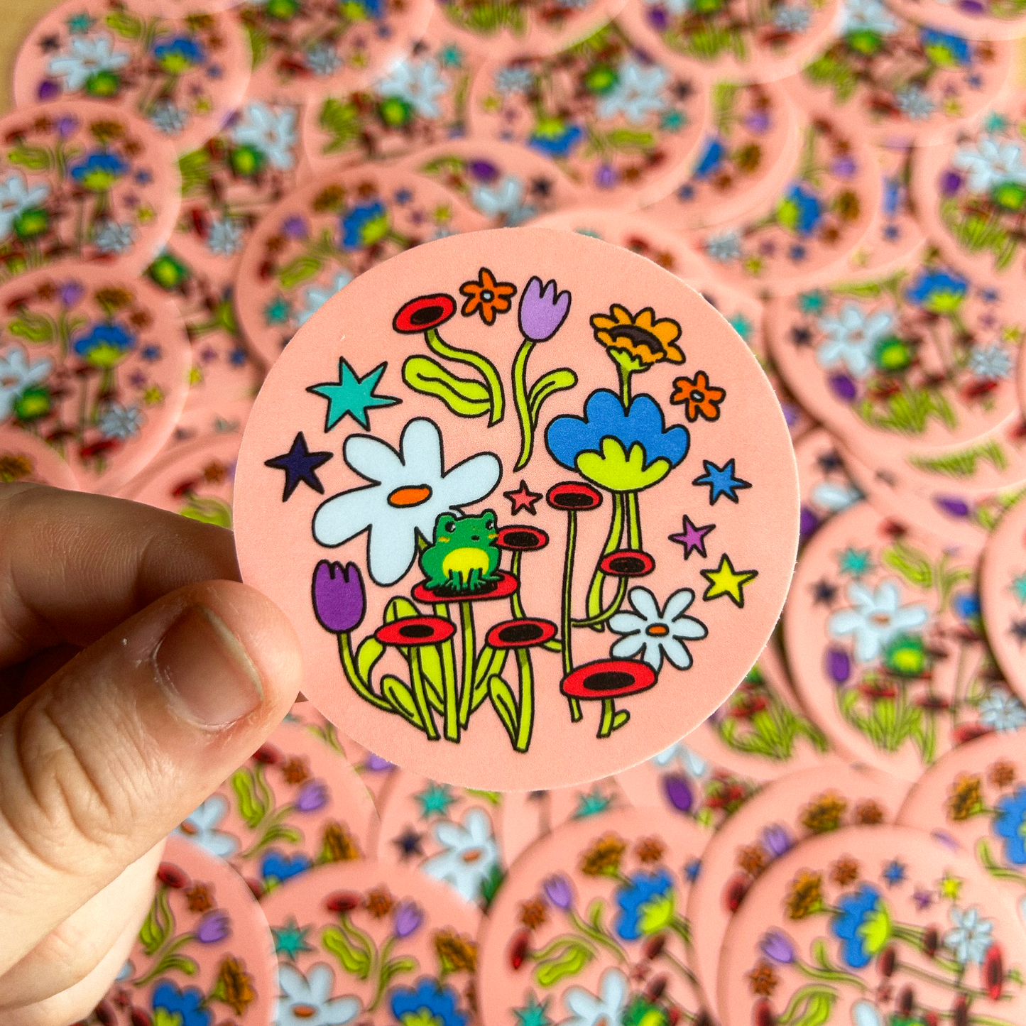 tiny frog sticker