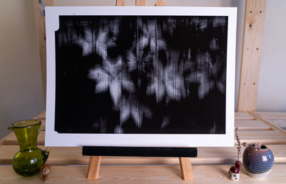 blurry flowers fine art print