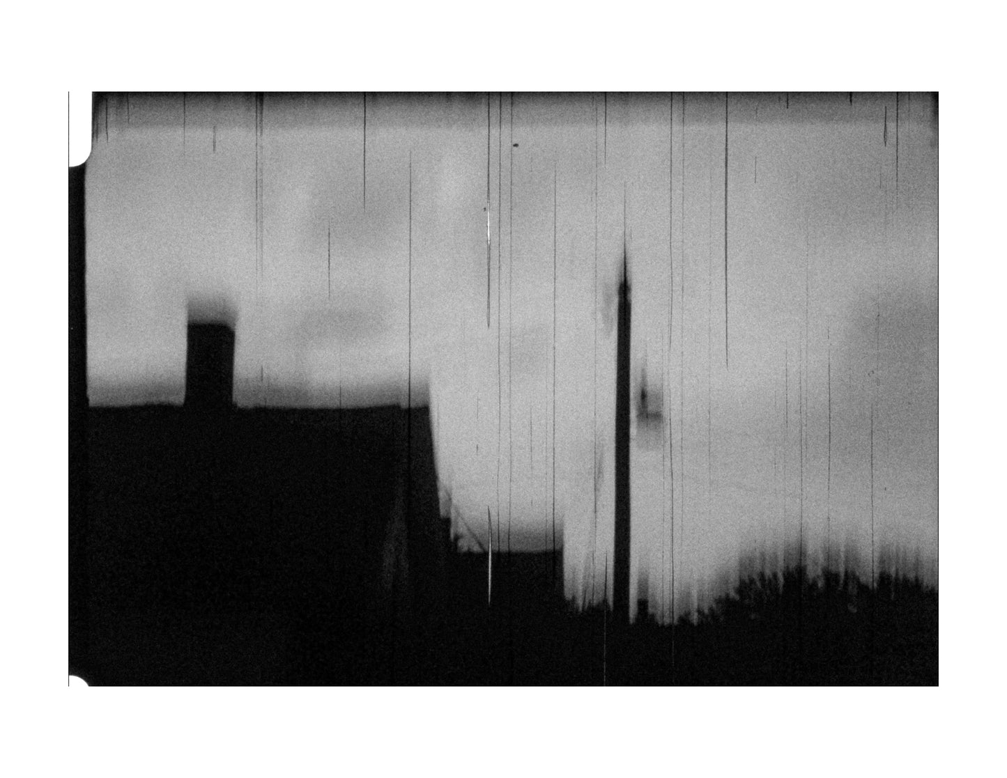 blurry house fine art print