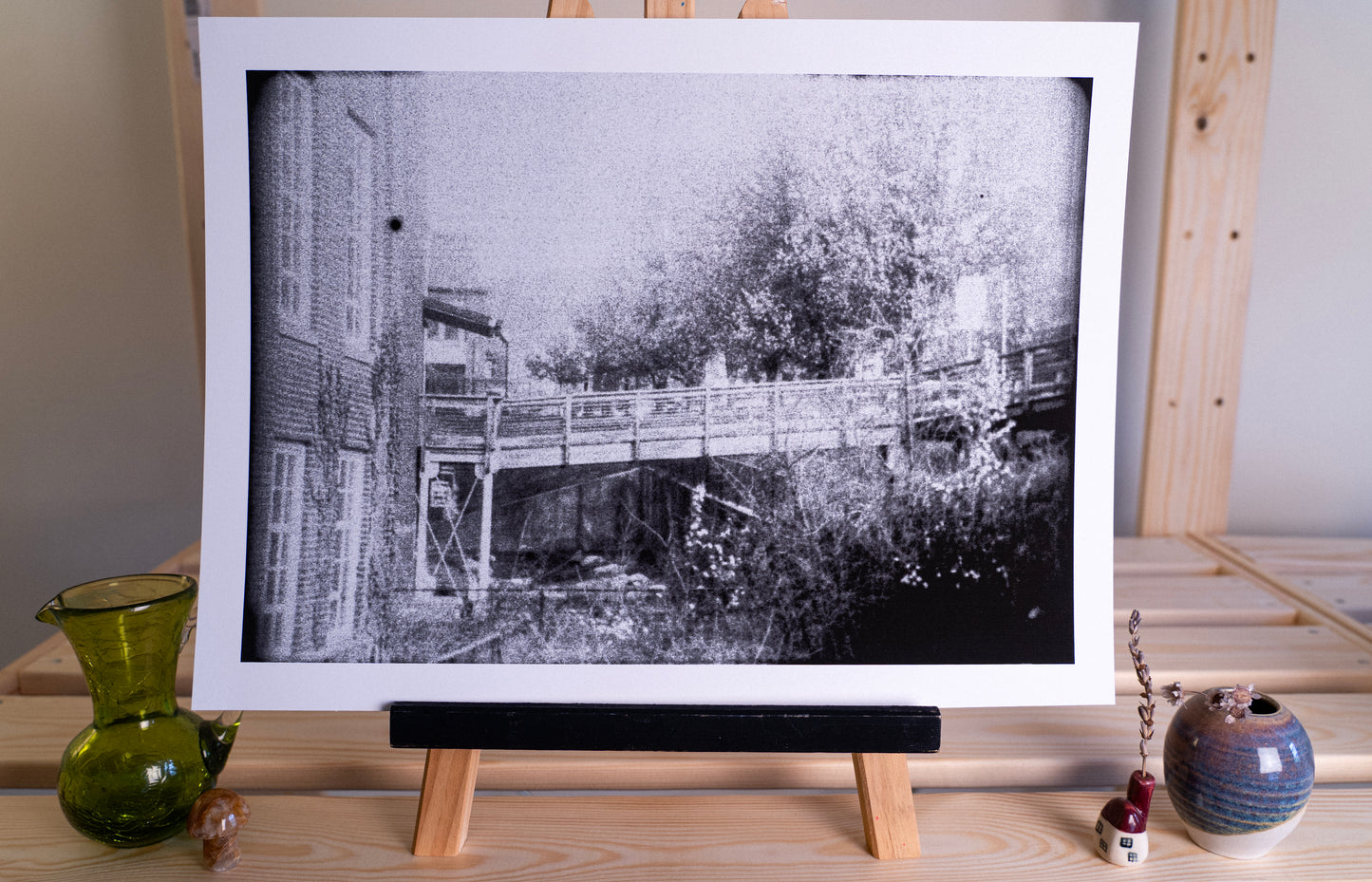 bridge over water fine art print