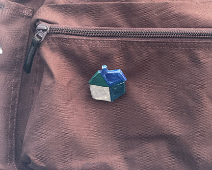 ceramic pin - house