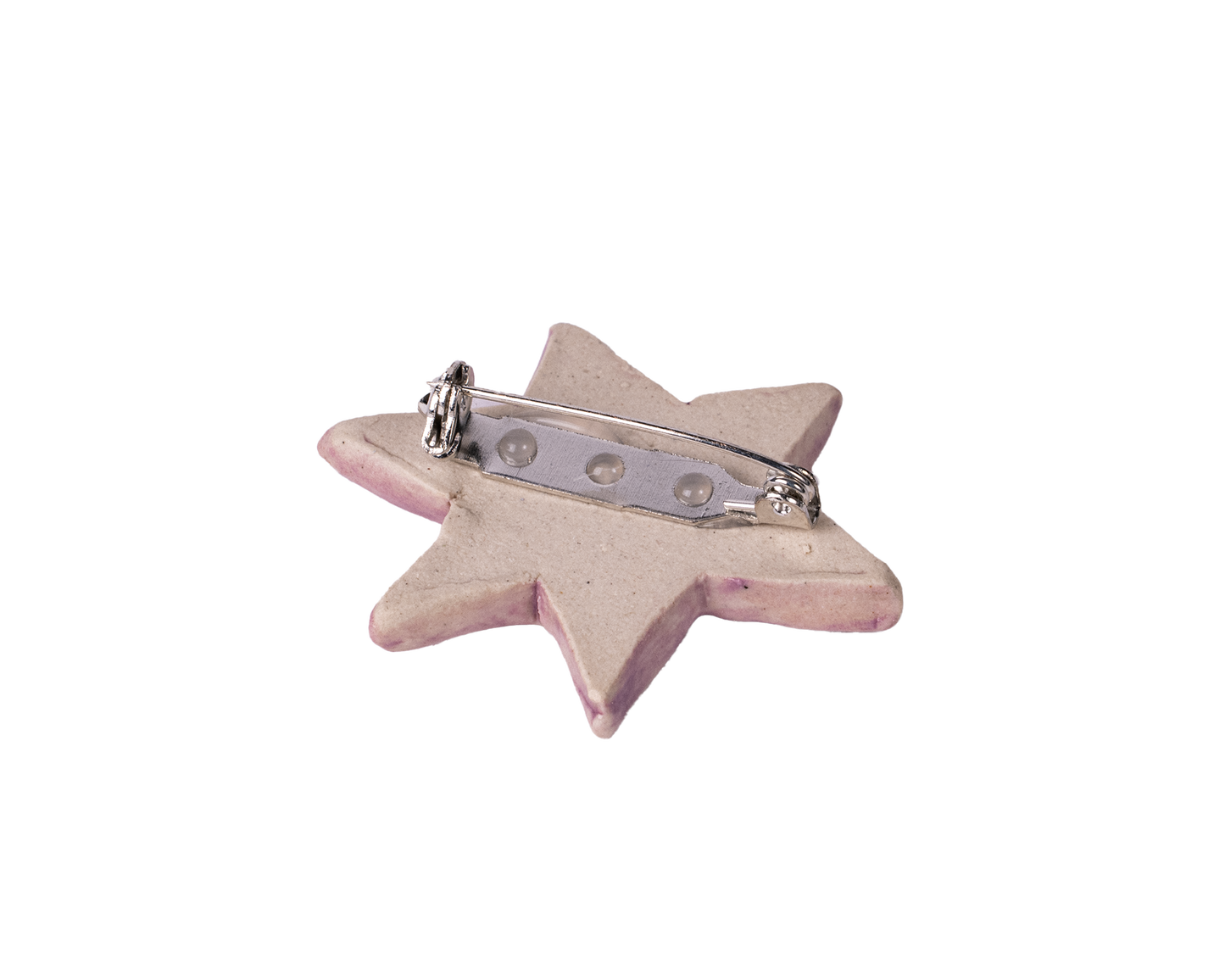 ceramic pin - lilac star