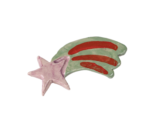 ceramic pin - shooting star