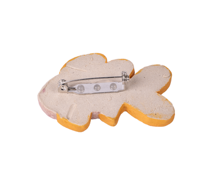 ceramic pin - goldfish