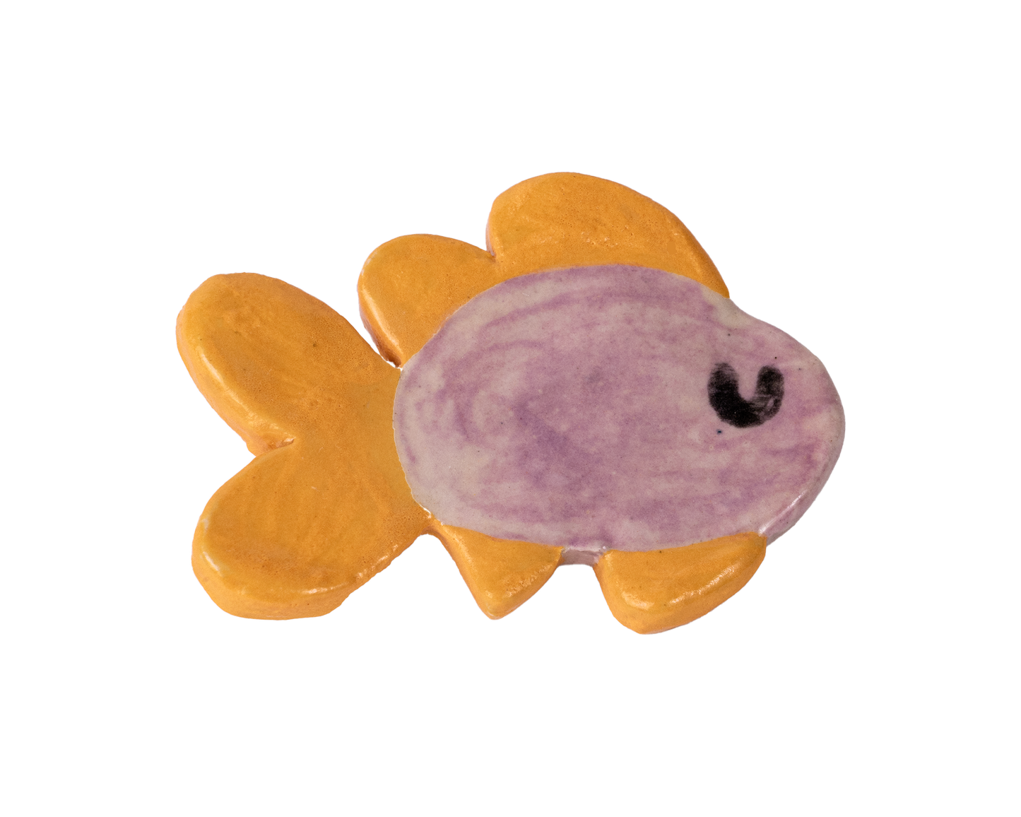 ceramic pin - goldfish