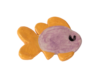 ceramic pin - goldfish