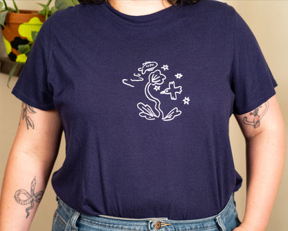 bird and fish short sleeve shirt - extra large